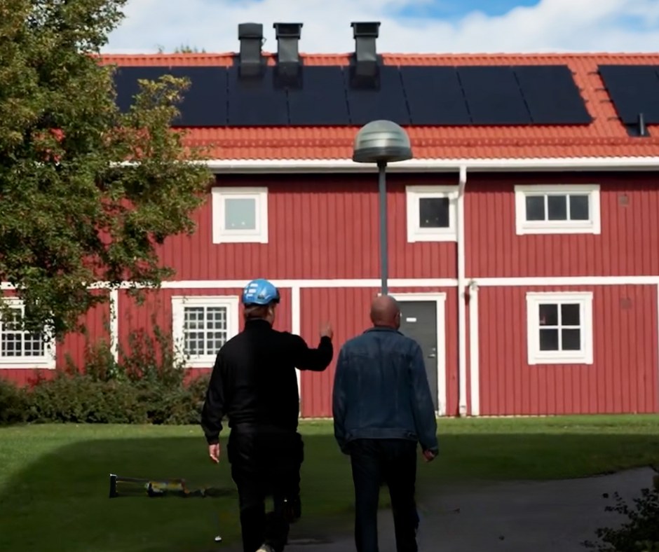 Solceller och takrenovering på BRF Ling i Uppsala