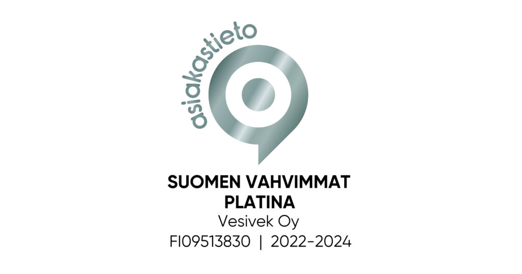 Vesivekille Suomen Vahvimmat Platina -sertifikaatti